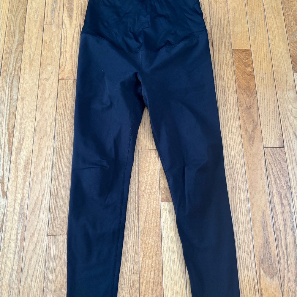 Matetnity Black High-Waisted Leggings